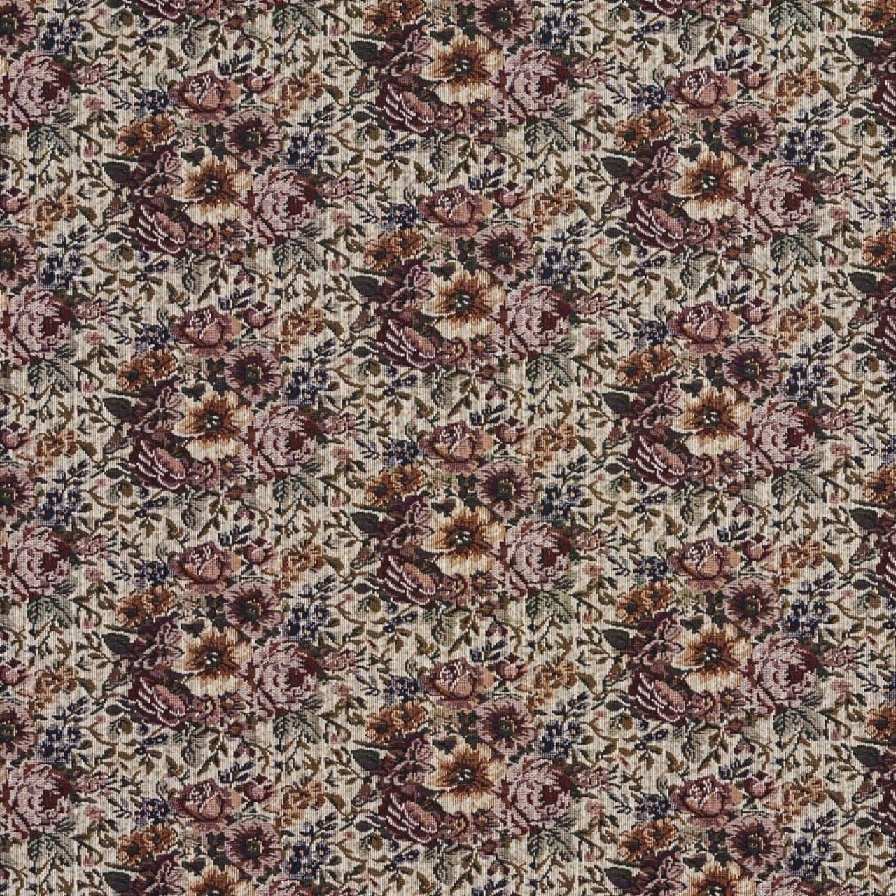 Bouquet - Pink,Red & Burgundy Floral Upholstery Fabric 54 Inches"